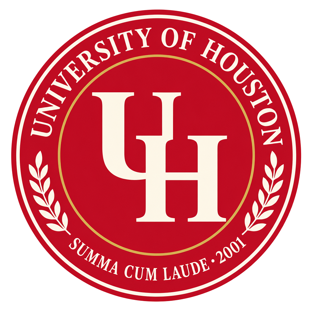 University of Houston Summa Cum Laude honors badge